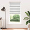 vidaXL - Zebra - rolgordijn - 95x200 - cm - stofbreedte - 90,9 - cm - lichtgrijs