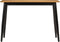 vidaXL - Eettafel - 112x52x76 - cm - massief - mangohout - en - ijzer