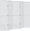 vidaXL - Kamerscherm - met - 5 - panelen - massief - paulowniahout - wit