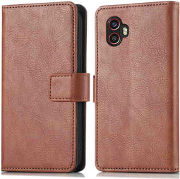 iMoshion Hoesje Geschikt voor Samsung Galaxy Xcover 6 Pro Hoesje Met Pasjeshouder - iMoshion Luxe Bookcase - Bruin