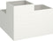 vidaXL - Tuinplantbak - 100x100x60 - cm - Witte - Staal