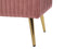 Beliani PATERSON - Hocker - Roze - Fluweel