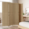 vidaXL - Kamerscherm - 5 - panelen - poly - rattan - beige