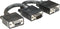 Manhattan 304559 - VGA Y-kabel - 15-polig VGA-stekker naar 2 VGA-bussen - 0.15 m Zwart