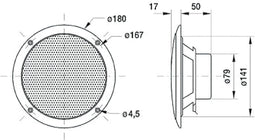 Visaton FR 16 WP - Breedbandluidspreker 6.5 inch 60 W 4 Ω Zwart