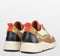 PS Poelman Carocel - Lage Sneakers - Imitatie Suède met Beige Profielzool - Cognac Bruin Goud - Maat 42