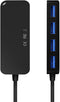 Aisens A109-0716 - USB Hub - 4x USB 3.2 (Gen1, 5Gb/s) - Zwart