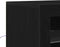 vidaXL - Dressoir - met - LED-verlichting - Zwart - Eiken - 60,5x37x100 - cm