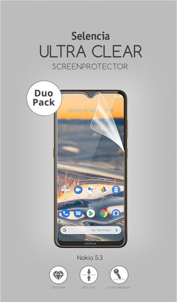 Selencia Screen protector - Geschikt voor Nokia 5.3 - Duo Pack Ultra Clear Screenprotector smartphone