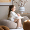 Wigiwama Teddy Ottoman / Poef - Ø65x20cm - Biscuit