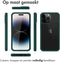 Accezz iPhone 14 Pro Max - 360° Full Protective Cover - Militaire valbescherming - Groen