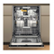 WHIRLPOOL W8IHP42L - Inbouw vaatwasser 60cm - 14 couverts 42 dB(A) - zwart glas