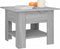 vidaXL - Salontafel - 55x55x42 - cm - bewerkt - hout - grijs - sonoma - eikenkleurig