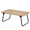 Opvouwbaar dienblad voor bed Max Home Hout Staal Melamine 53 x 22 x 30 cm 2 Stuks