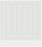 vidaXL Lucca - Vaatwaspaneel - bewerkt hout - wit - 60 x 1,5 x 67 cm