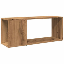 vidaXL - Tv-meubel - 80x24x32cm - bewerkt - hout - artisanaal - eikenkleur