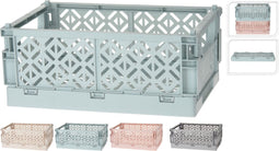 Opbergkrat - Vouwkrat - Opberger - Beige - 4 Kleuren Beschikbaar - 16,5 x 25 x 10cm