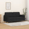 vidaXL - Tweezitsbank - 140 - cm - stof - zwart