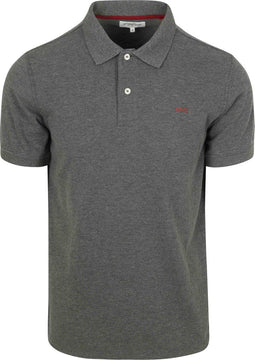 McGregor Piqué Polo - Heren - Regular-Fit - Antraciet - Maat L