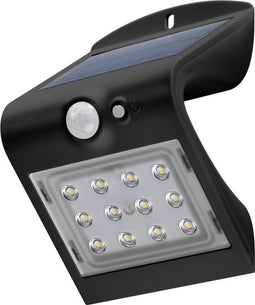 Goobay solar LED-wandlamp met bewegingssensor voor buiten - 1,5W / zwart