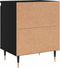 vidaXL - Nachtkastjes - 2 - st - 40x30x50 - cm - bewerkt - hout - zwart
