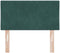 vidaXL - Hoofdbord - met - Diamantvormige - Blokken - Donkergroen - 80 - cm - Velours