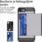 iMoshion Hoesje Geschikt voor iPhone 7 / 8 / SE (2020) / SE (2022) Hoesje - Ruimte voor 2 pasjes - iMoshion Backcover met pasjeshouder - Grijs