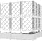 vidaXL - Tuinplanter - met - Trellis - 5 - stuks - - - Wit - 120x120x125,5 - cm