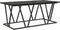 vidaXL - Salontafel - in - zwart - eiken - - - 100x50x40 - cm - - - Gemaakt - van - composiet - hout - en - metaal