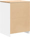 vidaXL - Garagekast - 60x51x85 - cm - massief - grenenhout - wit