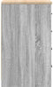 vidaXL - Garagekast - 30x51x85 - cm - massief - grenenhout - grijs - sonoma