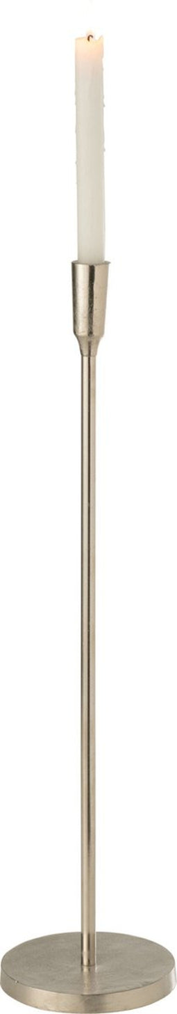 J-Line kandelaar - metaal - zilver - medium