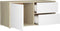 vidaXL - Tv-meubel - 80x34x36 - cm - bewerkt - hout - wit - en - sonoma - eikenkleurig