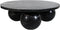 PTMD Diro Black Marble 3 Ball Coffeetable Round