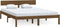 vidaXL - Bedframe - massief - grenenhout - honingbruin - 160x200 - cm