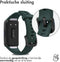 iMoshion Bandje Geschikt voor Huawei Band 6 / Honor Band 6 - iMoshion Siliconen band zwarte gesp met installatiehulp - Groen