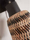 GOOD&MOJO Wandlamp Java - Bamboe Zwart/Naturel - Ø15cm - Binnen Modern