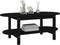 vidaXL - Salontafel - 80x45x45 - cm - massief - grenenhout - zwart