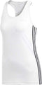 adidas W D2M 3S Tank - Dames Sporttop - Fitness & Training - White/Black - Maat L