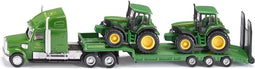 SIKU 1837 Dieplader met John Deere-tractoren