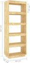 vidaXL - Boekenkast - / - kamerscherm - 60x35x167 - cm - massief - grenenhout