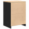 vidaXL - Garagekast - 60x51x85 - cm - massief - grenenhout - zwart