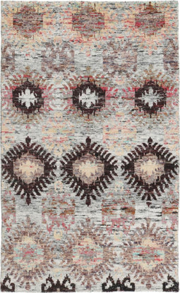 Sari Silk TX-3425 Vloerkleed - 200x300 - Rechthoek - Laagpolig,Oosters,Vintage Tapijt - Modern - Meerkleurig
