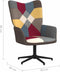 vidaXL Relaxstoel met voetenbank patchwork stof