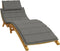 vidaXL - Ligbedkussen - 186x58x3 - cm - stof - gemêleerd - donkergrijs