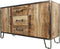 Sideboard Hayward - 150x45x85- naturel/donkergrijs - mangohout/ijzer