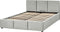 BOUSSE - Tweepersoons boxspring - Lichtgrijs - 160 x 200 cm - Fluweel