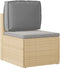vidaXL - Ligbedkussen - voor - Rugleuning - Grijs - 50x40x12 - cm - Oxford - Stof