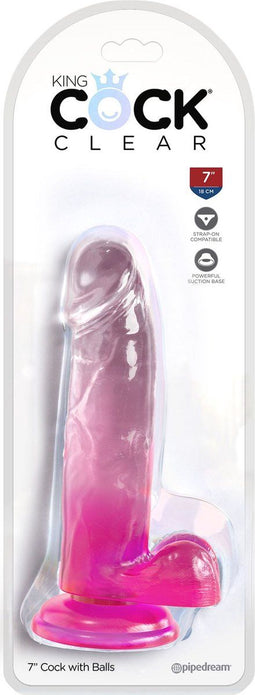 King Cock Clear 7 Inch Balls