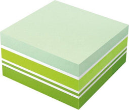 Info sticky notes - 400 vel - 75x75mm - 3 kleuren groen en wit - IN-5654-71